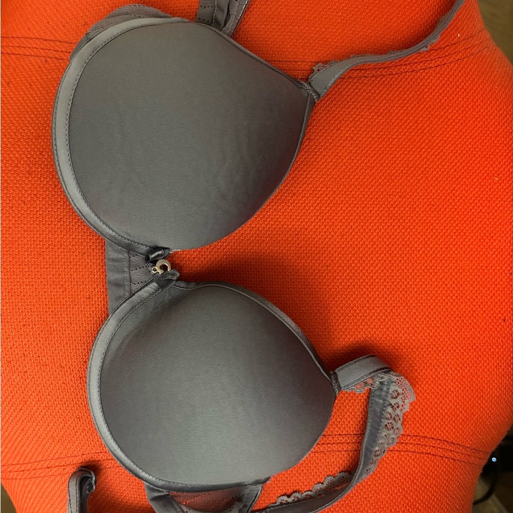 Chantelle Charcoal Bra with Lace Accents 32B